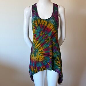 Purple Moon Tie-Dye Sleeveless Women's Top Size P New With Tag